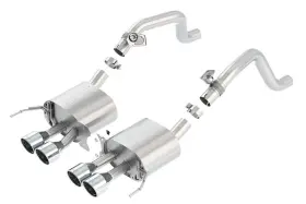 11863 Borla For 2014 Chevy Corvette C7 With Afm Without Npp Atak Rear Section Exhuast Quad