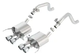 11877 Borla For 14-15 Chevy Corvette C7 With Afm Without Npp S Type Rear Section Exhaust