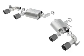 11925cf Borla Axle-back Atak Exhaust System For 16-23 Chevy Camaro 6.2l Ss With Npp