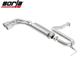 11945 Borla S-type 2.25ftft Axle-back Exhaust System For 17-19 Chevrolet Cruze Rs 1.4l
