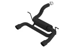 11964cb Borla Atak 2.75 Inch /2.5 Axle-back Exhaust For 18-24 Wrangler 2&4-d 2.0l 4wd-black