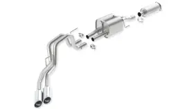 140404 Borla Touring Ss Catback Exhaust For 2010-12 Ford F-150 Raptor 6.2l V8 At