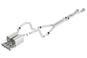 140452 Borla For 05-08 Chevrolet Corvette Coupe/conv 6.0l/6.2l 8cyl 4spd/6spd Rwd