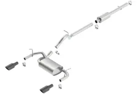 140459bc Borla For 12-16 Jeep Wrangler 3.6l At/mt 4dr 4wd S Sq Rl Ac Sr 2.5in 2in Tip