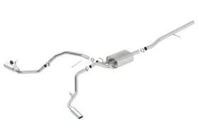 140545 Borla For 14 Silv/sierra C/b Exh S-type 1500 5.3l V8 At/mt 2&4wd Ext Cab Split