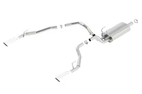 140552 Borla For Cat-back Touring 09-15 Ram 1500 5.7l Ec Sb Truck Single Spilt Rear