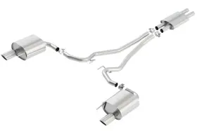 140587 Borla For Cat Back 15-17 Ford Mustang 3.7l V6 Mt/at 2.25in Pipe 4in Single Round