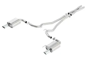 140591 Borla For Atak S Cat-back 15-17 Ford Mustang Gt 5.0l V8 Mt/at 2.5in Pipe 4in Tip