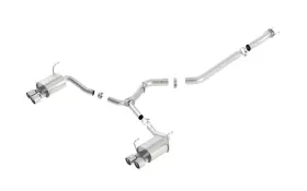 140595 Borla Rear S-type Sound Split Dual Tip Exhaust System For Subaru Impreza