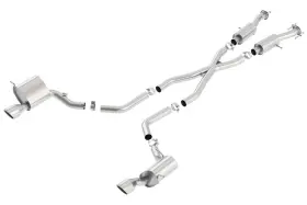 140632 Borla For 2015 Jeep Grand Cherokee Srt8 S-type Dual Round Rolled Exit Catback