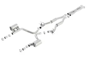 140640-at Borla Exhaust System Kit Fits 2015 2016 2017 2018 Dodge Challenger 6.4l V8 Gas Ohv
