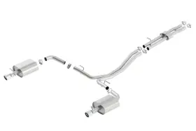 140656 Borla For 12-15 Ford Explorer 3.5l Ecoboost Dual Split Rear Ext Ss S-type Cb