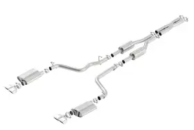 140708 Borla For 09-14 Dodge Challenger R/t 5.7l Rwd 2dr. 2.5 Inch Atak Cb Exhaust - Dual