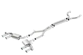 Borla 140726 Cat-back Exhaust System - S-type Fits 2017-2023 Chevrolet Camaro Zl1 6.2l