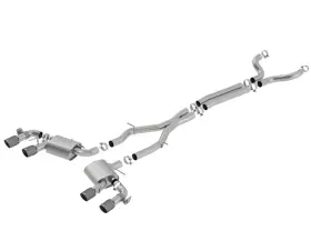 140727cfba Borla Cat-back System For 2017-2023 Chevrolet Camaro Zl1 6.2l V8 Auto