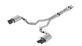 140742bc Borla 3 Inch S-type Exhaust Black Tips For 18-23 Ford Mustang Gt 5.0l