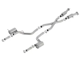 140755 Borla For 2018 Jeep Grand Cherokee Trackhawk 6.2l V8 Awd 3in S-type Catback