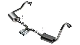 140817 Borla Fits 2017-2025 Porsche 718 Boxster And Cayman
