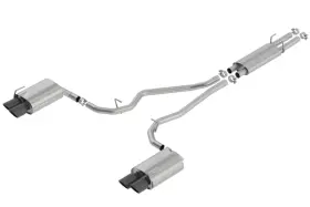 140820bc Borla S-type Cat-back Exhaust Ford Explorer St Lincoln Aviator Black Chrome Tips