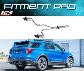 140821bc Borla Atak Exhaust With Black Tips For 2020-2025 Ford Explorer St 3.0l V6