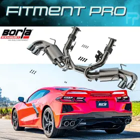 140841 Borla Atak 3 Inch Exhaust System For 2020-2026 Chevrolet Corvette C8 6.2l V8