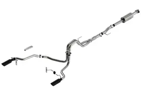 140867bc Borla Cat-back Tm System Fits 2021-2024 Ford F-150 5.0l V8 Auto. Trans. 2 And 4wd