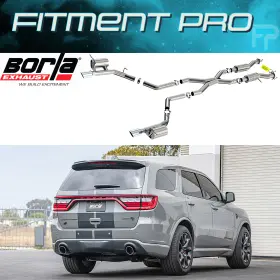 140886 Borla Atak Cat-back Exhaust For 2021-26 Dodge Durango Srt Hellcat 6.2l V8
