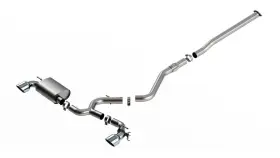 140926 Borla Atak Catback Exhaust Polish Tips For 2022-2023 Hyundai Kona N