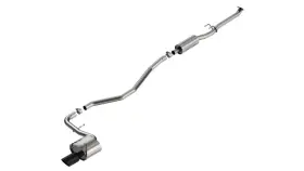 Borla 140941bc For 22-24 Honda Civic Sport 2.25in S-type Cat Back 4in Tip - Black Chrome