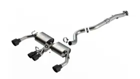 140942cb Borla For 23-24 Toyota Gr Corolla Atak Cat Back System With Black Tips