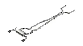 140977bc Borla 16-24 Infinity For Q50 Auto V6 S Type Cat Back - Black Chrome Tip