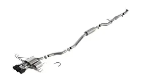 140986cb Borla Fits 2024 Acura Integra Type S Atak Cat-back Exhaust System - Coated Black