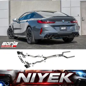 140988cfba Borla 2020-2025 Bmw M8 Gran Coupe Cat-back Exhaust System Atak Part #