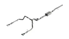 140998 Borla Fits 2024 Chevy Silverado 1500 6.2l V8 Atak Catback Exhaust With Simulator