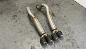 40085 Borla 06 13 C6 Corvette Z06 Xr-1 Custom Axle Back Exhaust 3ftft Dual Akra Tips