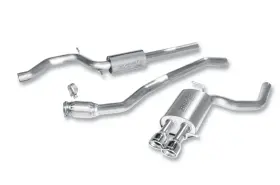 140315 Borla Exhaust 09-15 Compatible With/replacement For Audi A4 Quattro Base Ss Catback
