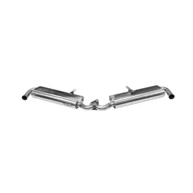 B2-5580-s Bugpack Dual Quiet Muffler For Merged Headers Dunebuggy And Vw