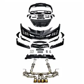 Bull Boost Performance 665654220770 C8 Z06 Carbon Fiber Conversion Kit For Chevrolet Corvette 1lt 2lt 3lt