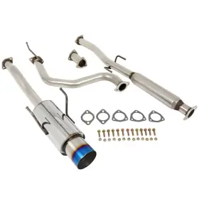 Carpartsaleclub 13883365 For 1994-2001 Integra Gsr/type-r Ss Exhaust System 4.5 Inch Burnt Tip Muffler