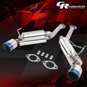 Crc-cbe350zg35ax Charismatic Racing Concepts Open Box 4.5 Inch Dual Muffler Burnt Tip Axle Back Exhaust For 03-09 350z/g35