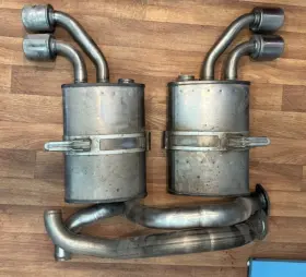 328.gm1y04 Chevrolet 2001-2004 Corvette Z06 Frc C5 Titanium Exhaust Axle Back