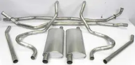 Ex8002 Classic Industries 1965-68 Impala / Full Size Small Block Stock Aluminized Dual Exhaust System