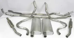 Ex8003 Classic Industries 1965-68 Impala / Full Size Small Block Stock Aluminized Dual Exhaust System With
