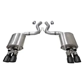 21002blk Corsa For Ford Mustang 18 Sport 304 Exhaust System Ss Valved Axle-back