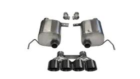 14764blk Corsa Performance Sport Valve Back Exhaust System Fits 14-19 Corvette