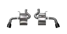 14787blk Corsa Performance 2016-2024 Chevrolet Camaro Ss 6.2l V8 Sport Axle-back Exhaust System