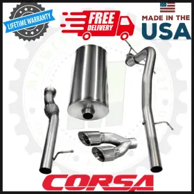 14882 Corsa Performance 3 Inch Inlet 4 Outlet Twin Tip Fits 11-14 Yukon Xl Denali Escalade 6.2l
