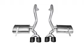14961blk Corsa Performance For 97-04 Chevrolet Corvette C5 Z06 5.7l V8 Black Xtreme Axle-back Exhaust