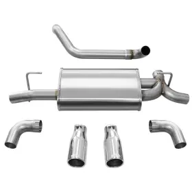 21014 Corsa Performance 18- Jeep Jl 3.6l Axle Back Exhaust