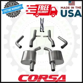 21018 Corsa Performance 3 Inch Inlet 4 Outlet Cat-back Fits Chevrolet Camaro Ss / Zl1 6.2l